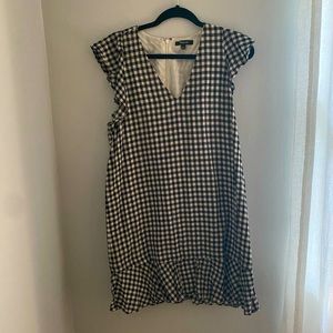 Madewell Black and White Gingham Dress size 10